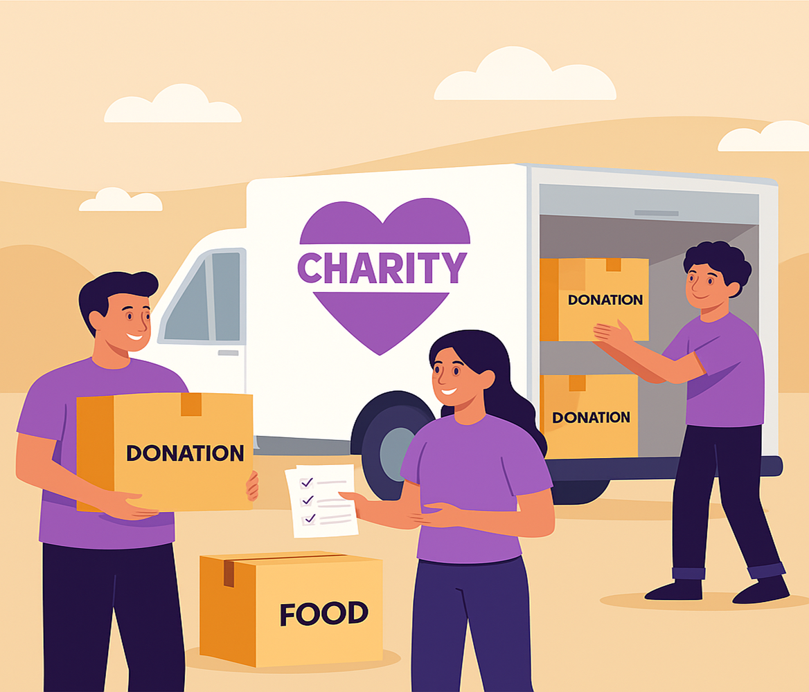 "همکاری داوطلبانه با سازمانهای خیریه و کمک به نیازمندان"